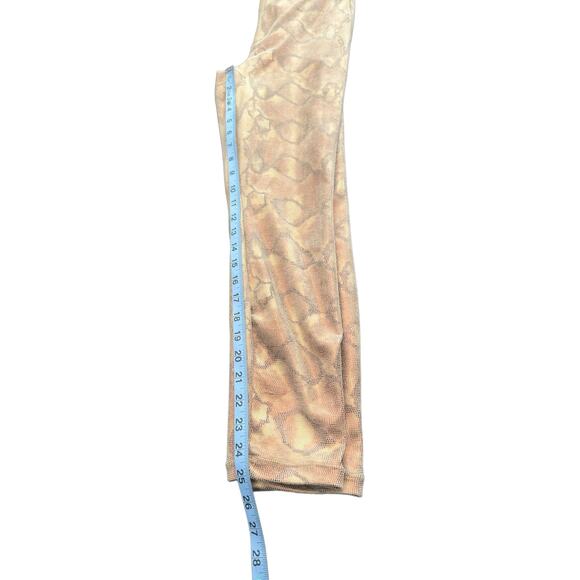 Mother Gold Slither The High Waisted Seamless Looker Ankle Pants Size 28 - Picture 14 of 15